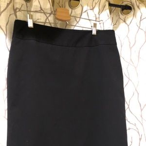 Classic black pencil skirt